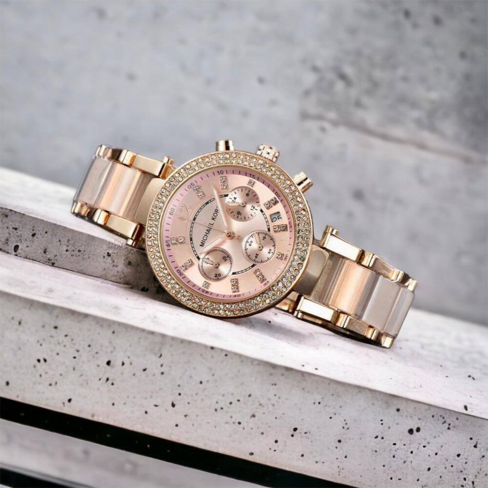Michael Kors Parker Crystal Rose Gold - Image 4
